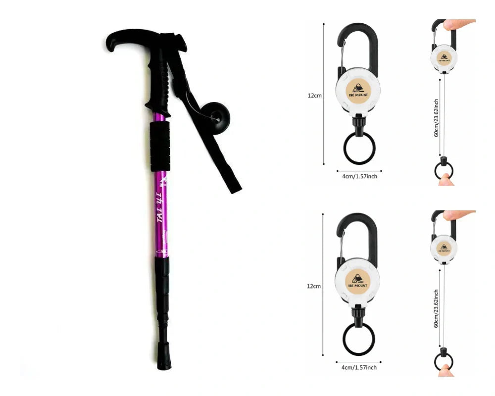 Verstellbarer Wanderstock aus Aluminium