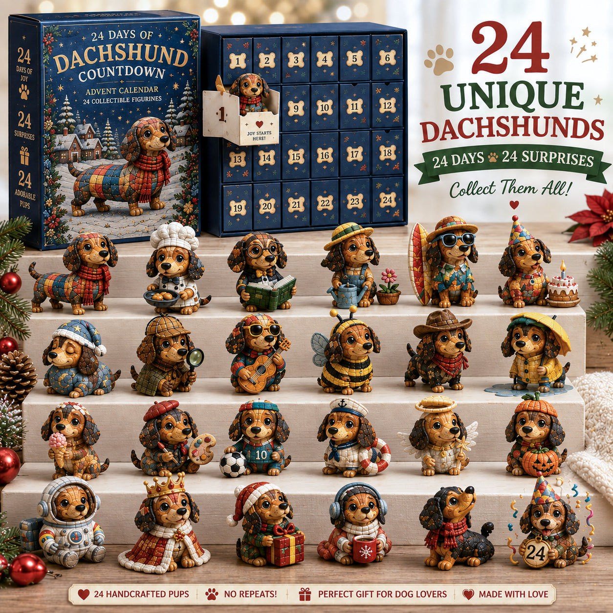 🎄🐾 Dackel-Adventskalender 2026 – 24 Tage voller Dackelfreude