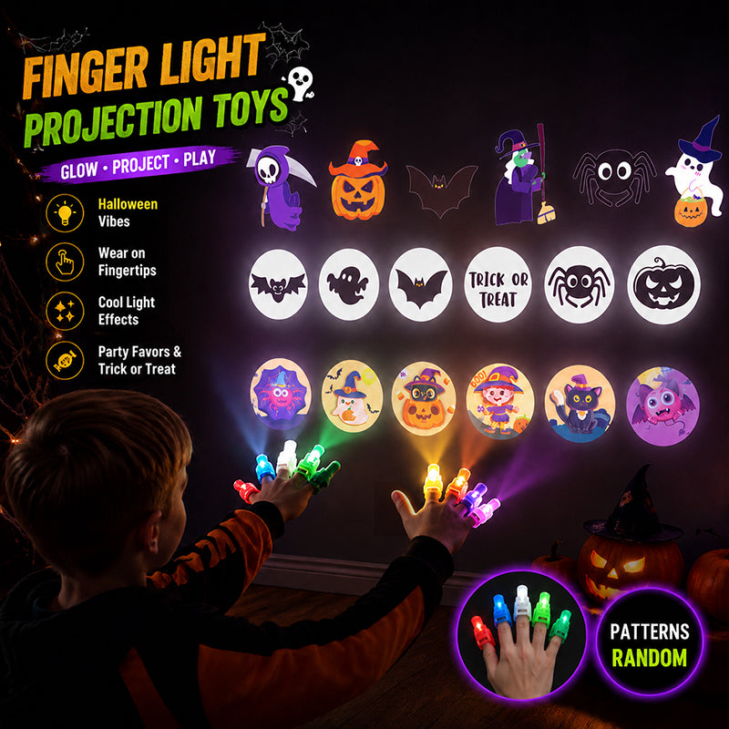 🎃 Halloween Projektions‑Fingerlicht