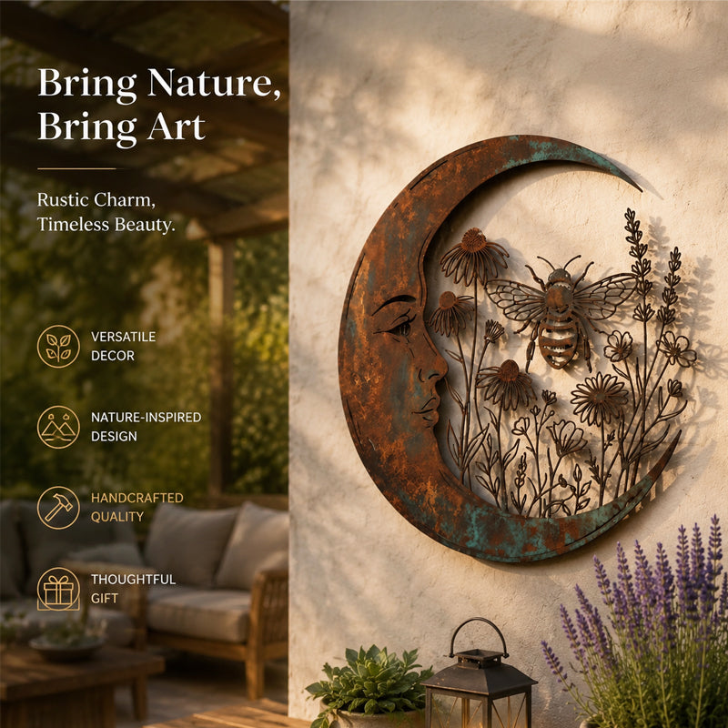 Crescent bee wall decoration ornaments