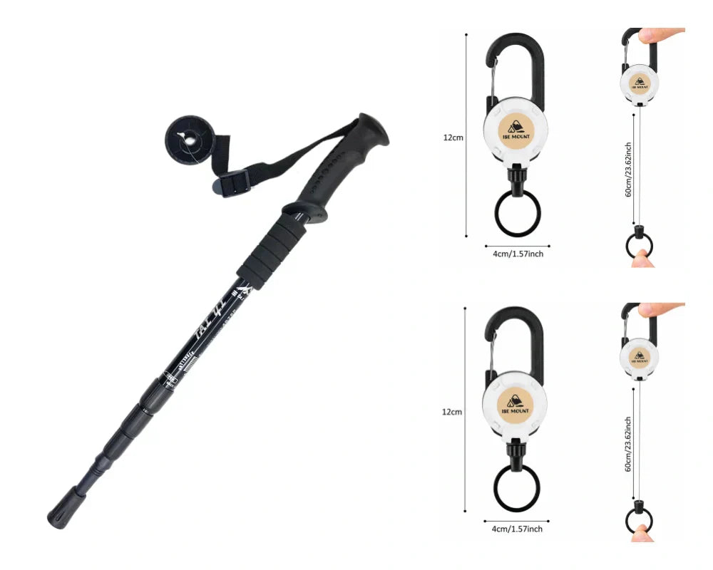 Verstellbarer Wanderstock aus Aluminium