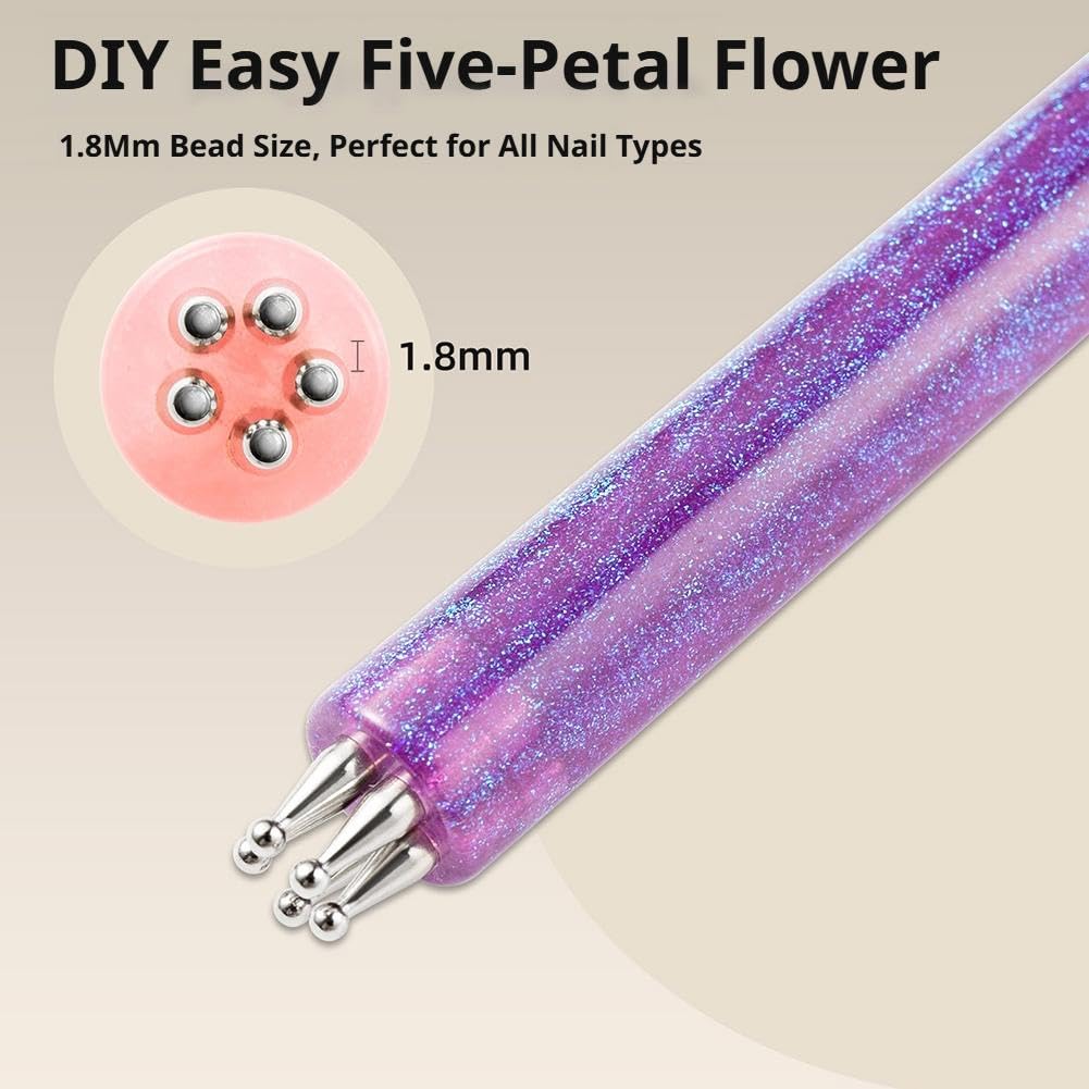 Nagel-Dotting-Stift mit 5-blättriger Blume