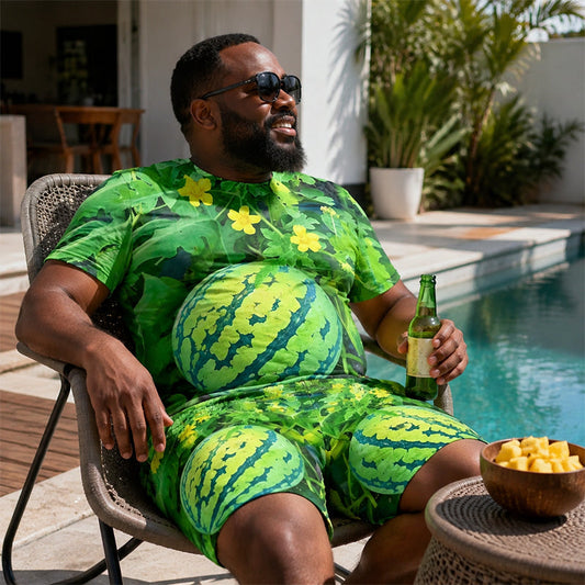 🍉 Lustiges T-Shirt-Set mit Wassermelonen-Motiv