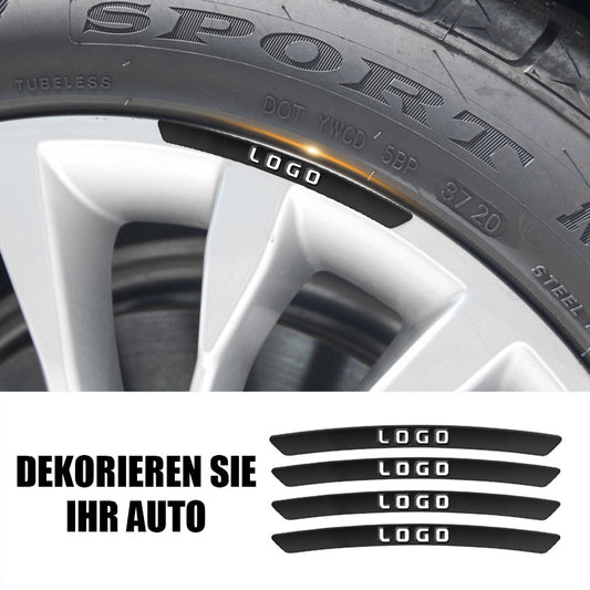 Dekorative Aufkleber für Autoreifen (4er-Pack)