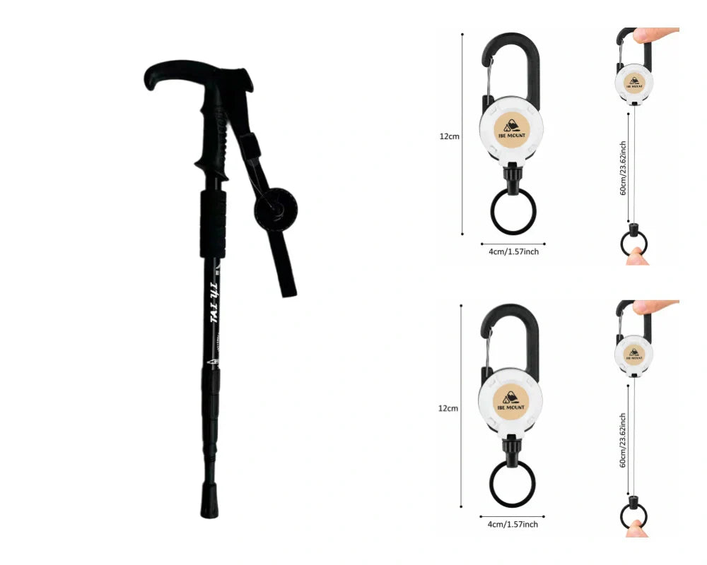Verstellbarer Wanderstock aus Aluminium