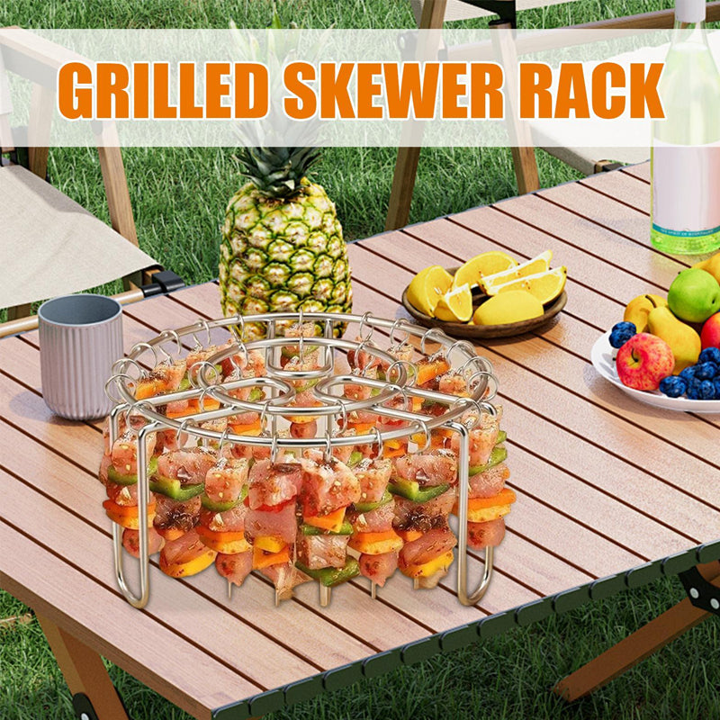 🔥 Spießhalter für die Heißluftfritteuse | 360° gleichmäßiges Garen, knusprig und saftig! 🍢