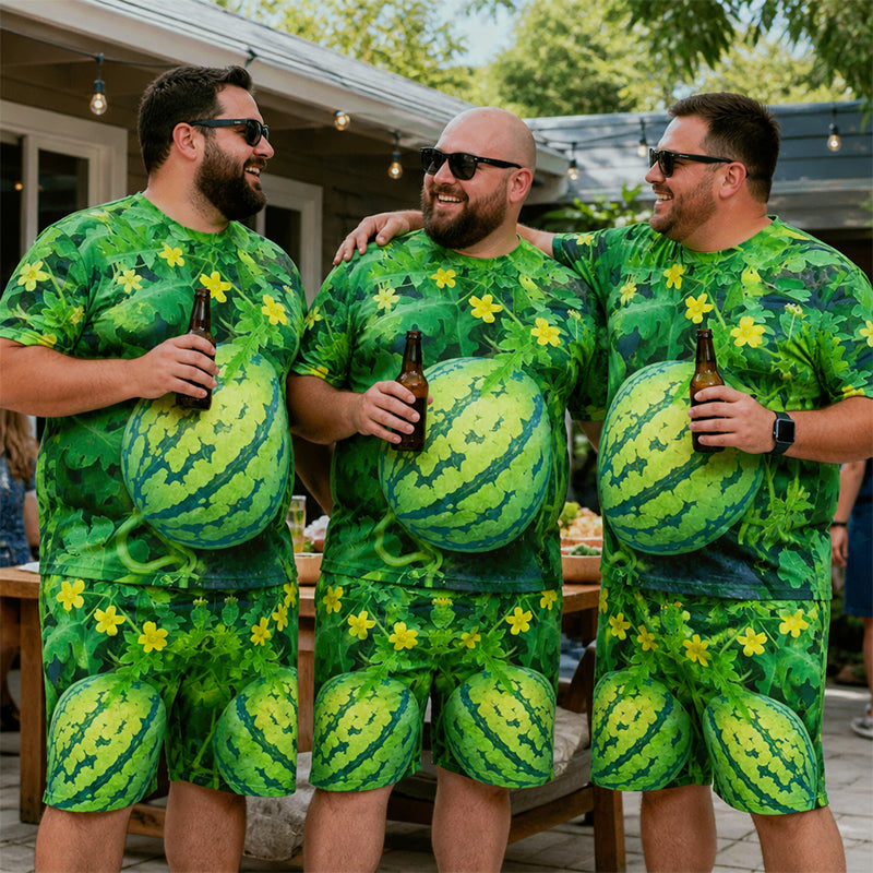 🍉 Lustiges T-Shirt-Set mit Wassermelonen-Motiv