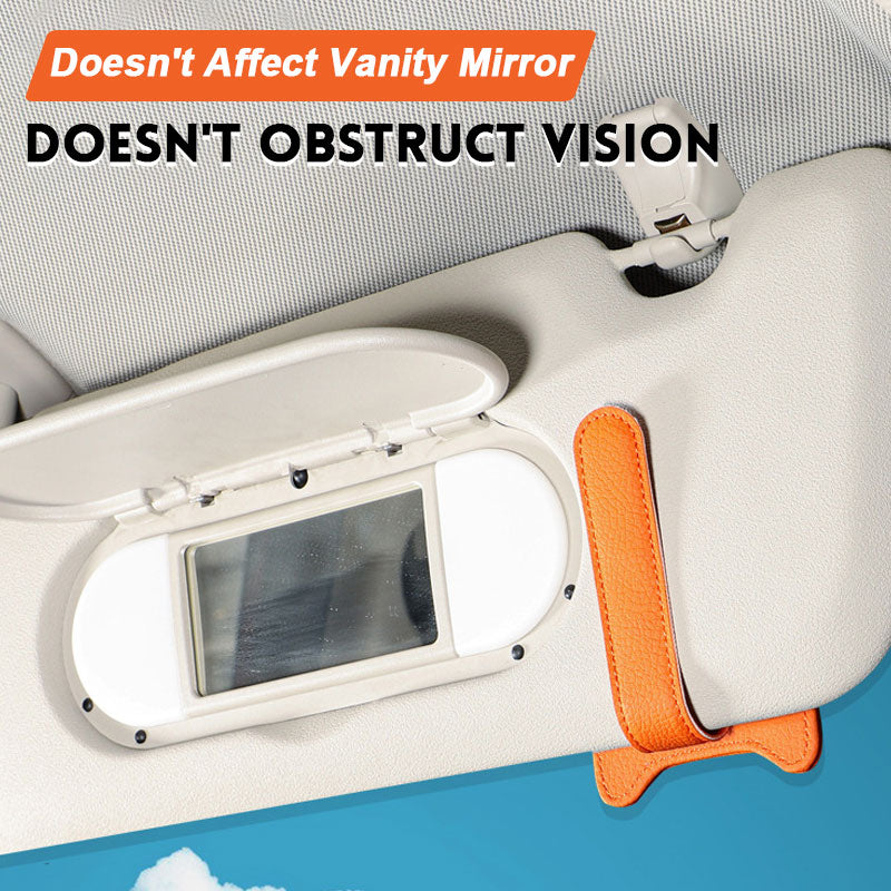 🚗Sonnenblenden-Brillenhalter für Autos – leicht zugänglich, platzsparend, vielseitig einsetzbar