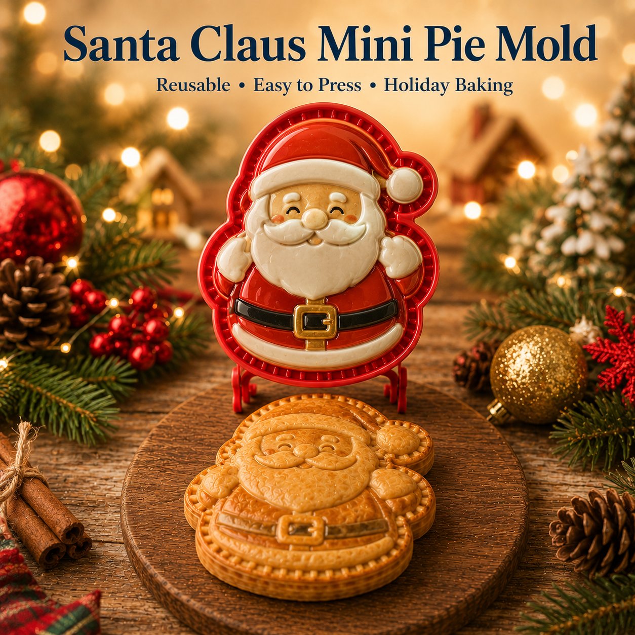 🎄 8-teilige Weihnachts-Mini-Törtchenform-Kollektion