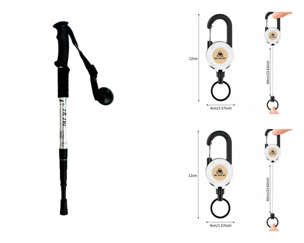 Verstellbarer Wanderstock aus Aluminium