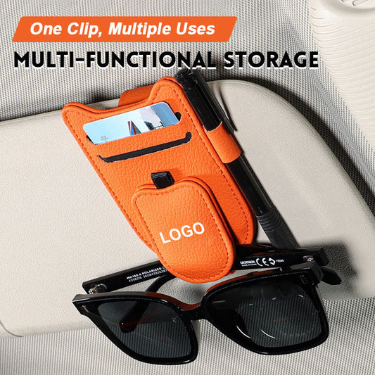 🚗Sonnenblenden-Brillenhalter für Autos – leicht zugänglich, platzsparend, vielseitig einsetzbar