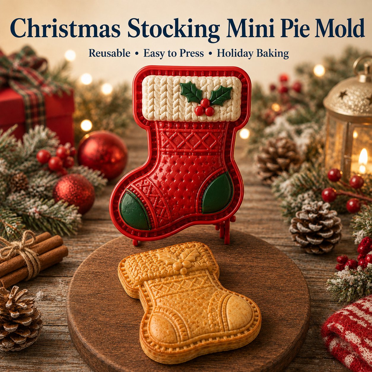 🎄 8-teilige Weihnachts-Mini-Törtchenform-Kollektion