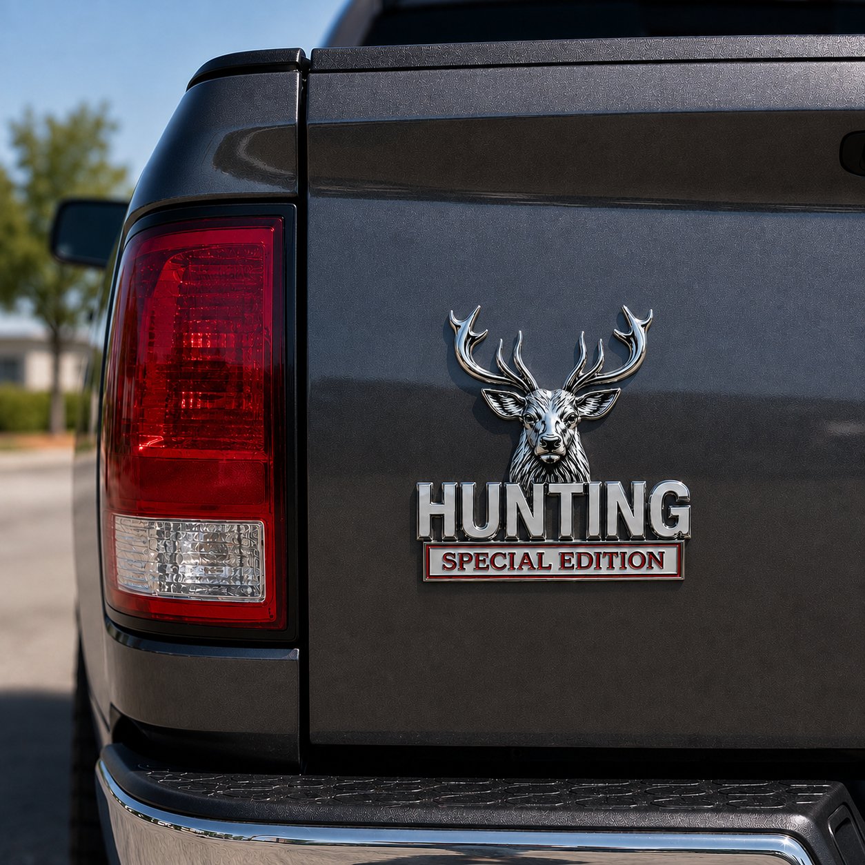 🦌 HUNTING Special Edition Emblem – Hochwertiges 3D-Metall-Autoemblem für Jagdbegeisterte