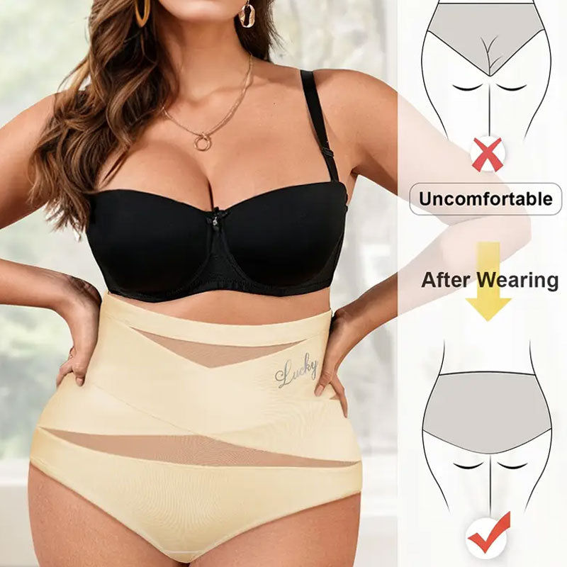 Höschen mit hoher Taille und Bauchformung in großen Größen
