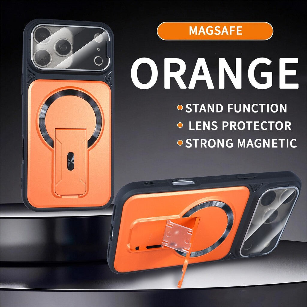 MagSafe-Magnethülle mit Kameraobjektivabdeckung und unsichtbarem Ständer
