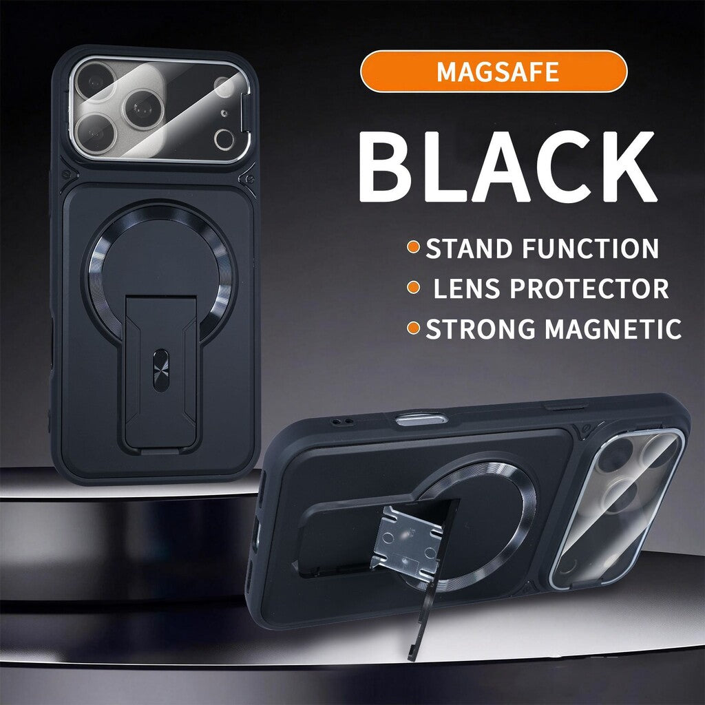 MagSafe-Magnethülle mit Kameraobjektivabdeckung und unsichtbarem Ständer