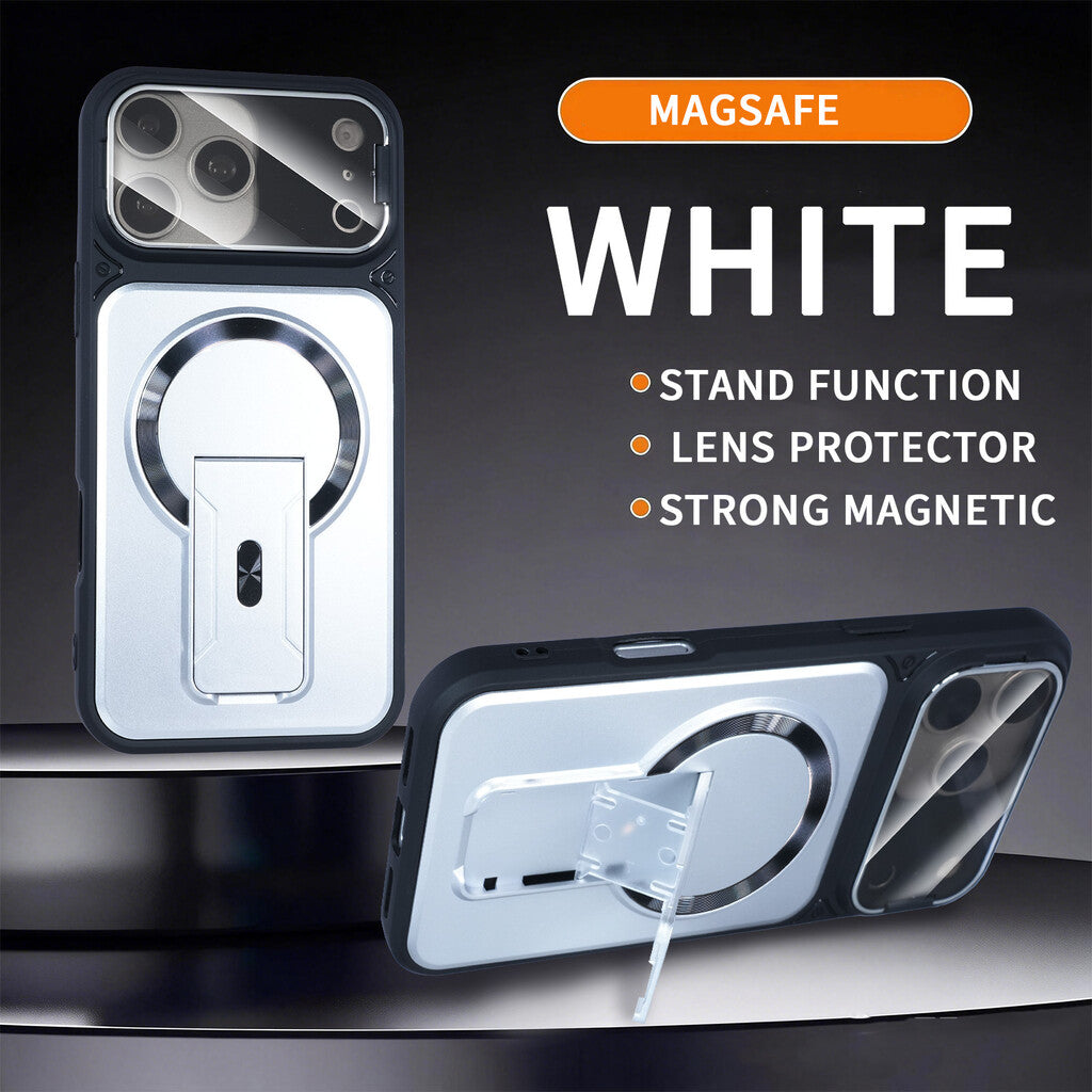 MagSafe-Magnethülle mit Kameraobjektivabdeckung und unsichtbarem Ständer