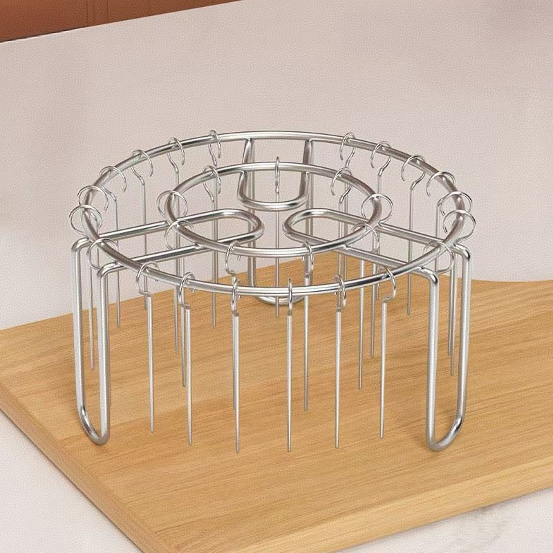 🔥 Spießhalter für die Heißluftfritteuse | 360° gleichmäßiges Garen, knusprig und saftig! 🍢