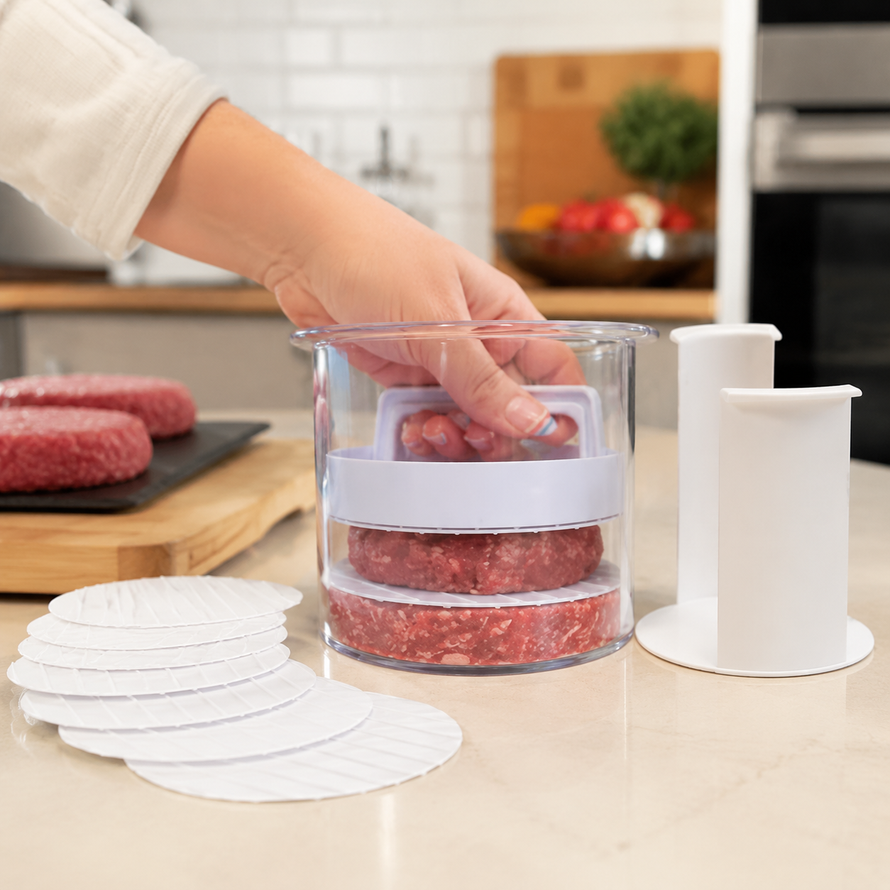 🍔 Burger-Patty-Form für einfache selbstgemachte Burger