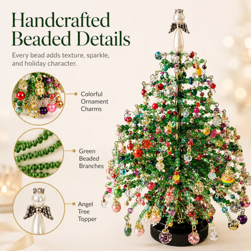 DIY-Bastelset für einen Weihnachtsbaum mit Perlen