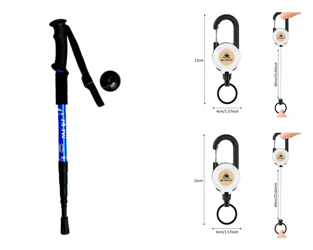 Verstellbarer Wanderstock aus Aluminium