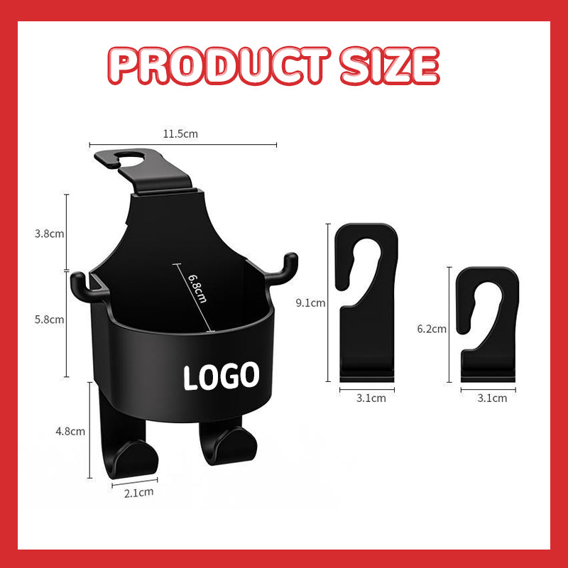 Sonderanfertigung Auto Rücksitz Haken Wasser Cup Holder