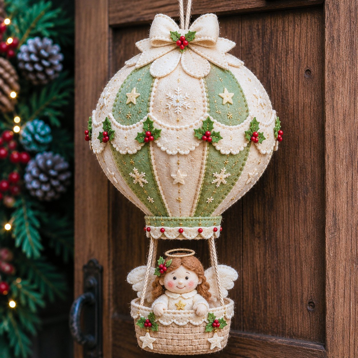 🎈 DIY-Bastelset für eine weihnachtliche Heißluftballon-Dekoration zum Aufhängen