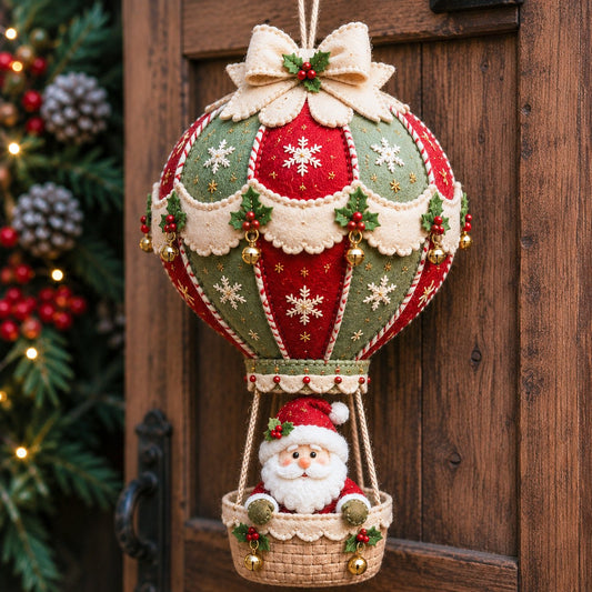 🎈 DIY-Bastelset für eine weihnachtliche Heißluftballon-Dekoration zum Aufhängen