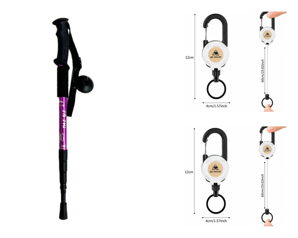 Verstellbarer Wanderstock aus Aluminium