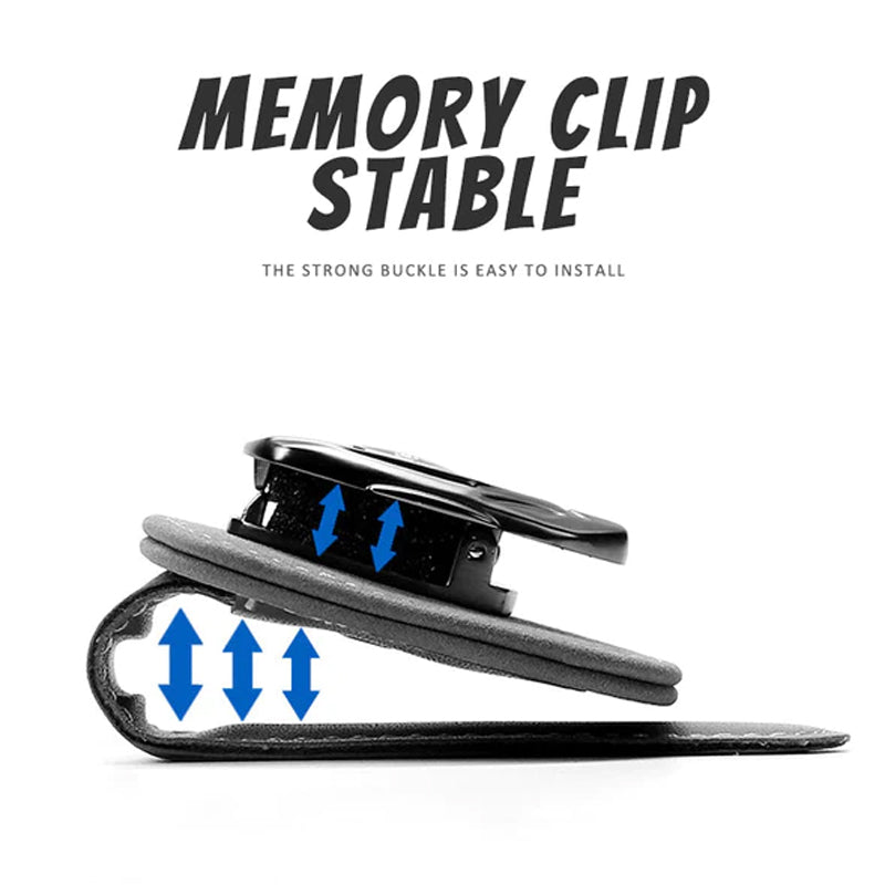 Maßgefertigter multifunktionaler Brillenclip aus Wildleder