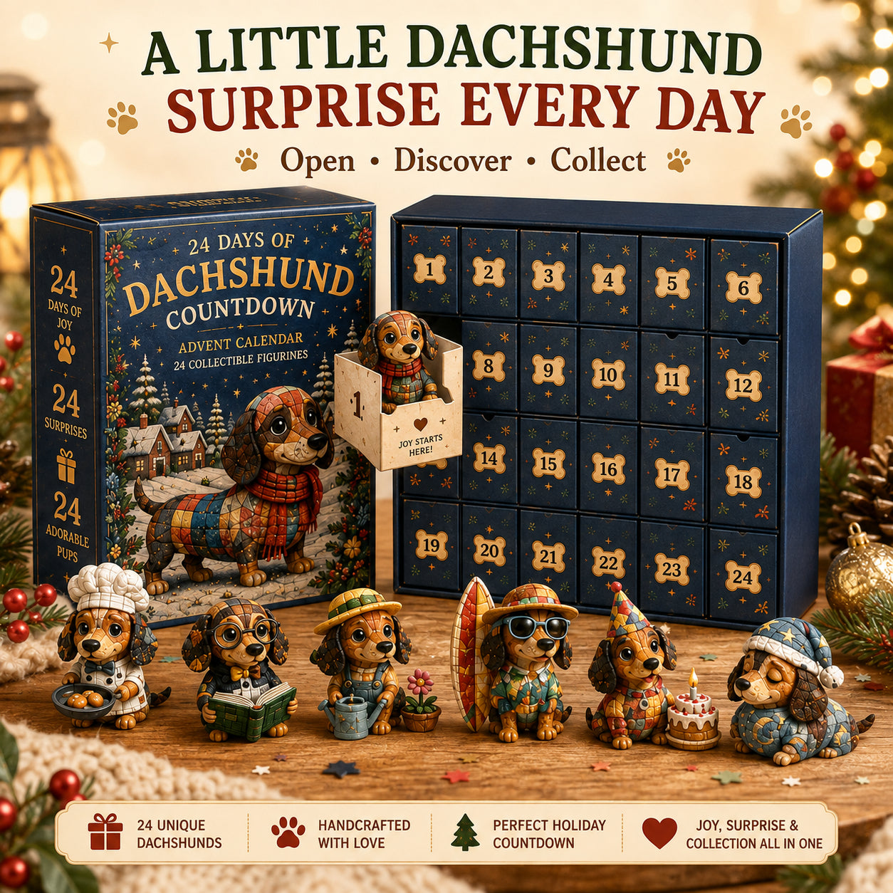 🎄🐾 Dackel-Adventskalender 2026 – 24 Tage voller Dackelfreude