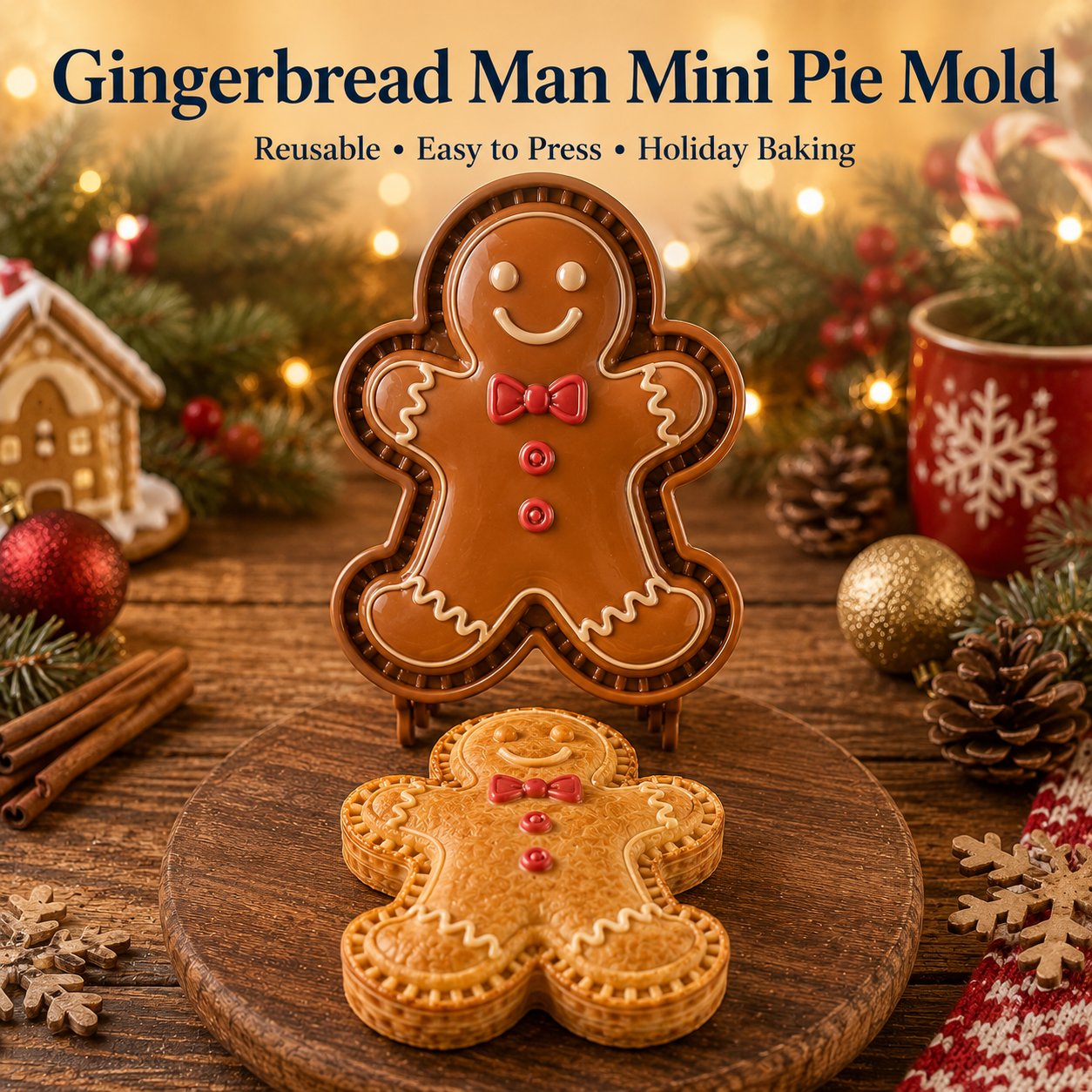 🎄 8-teilige Weihnachts-Mini-Törtchenform-Kollektion