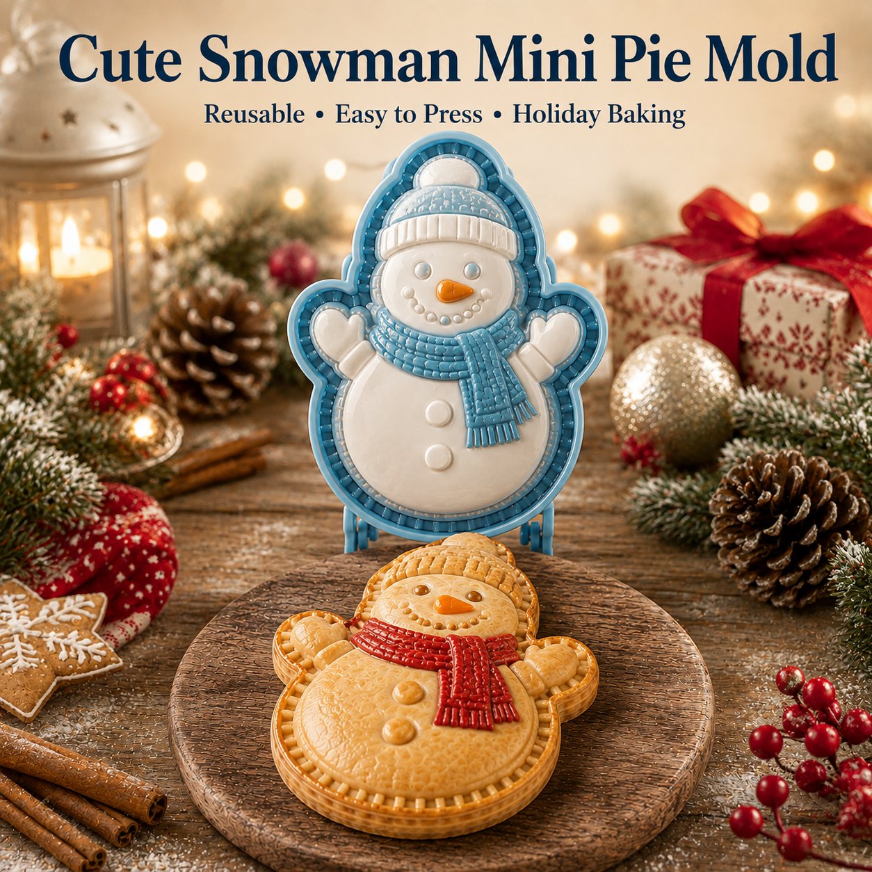 🎄 8-teilige Weihnachts-Mini-Törtchenform-Kollektion