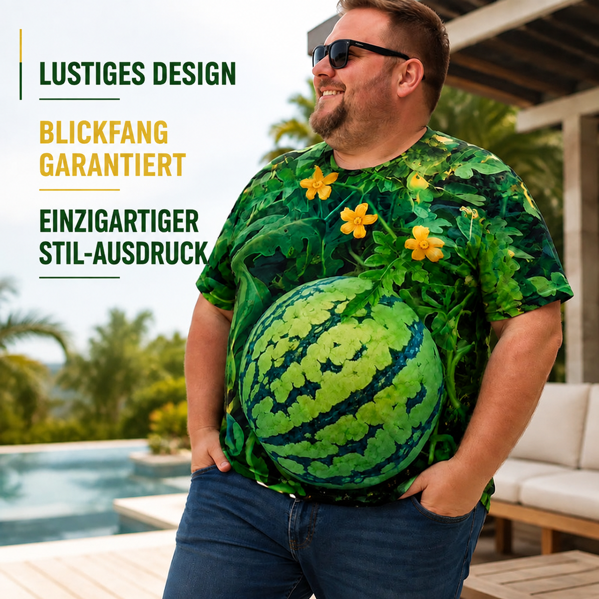 🍉 Lustiges T-Shirt-Set mit Wassermelonen-Motiv