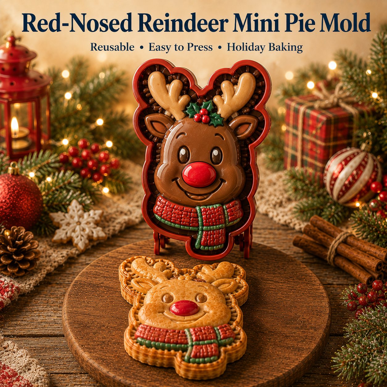 🎄 8-teilige Weihnachts-Mini-Törtchenform-Kollektion