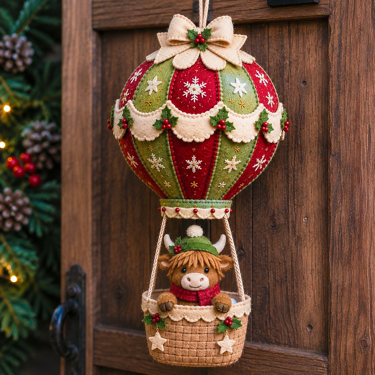 🎈 DIY-Bastelset für eine weihnachtliche Heißluftballon-Dekoration zum Aufhängen